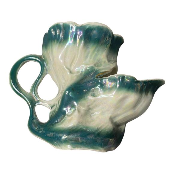 Antique German Blue, White Marbled Shaving Mug 19th Century Mark 820 Dual Design - Picture 2 of 13